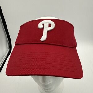 Philadelphia Phillies Hat Cap Red Visor Strap Back Adjustable MLB Baseball Golf